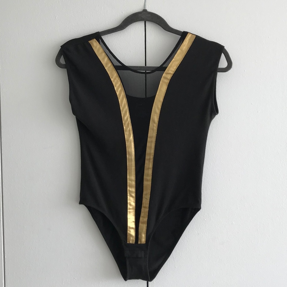 Black & Gold Bodysuit